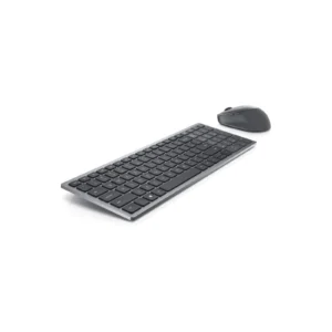 Dell Pro Plus Compact Wireless Keyboard and Mouse KM7120W in Titan Gray featuring a low-profile chiclet keyboard and multi-device optical mouse.