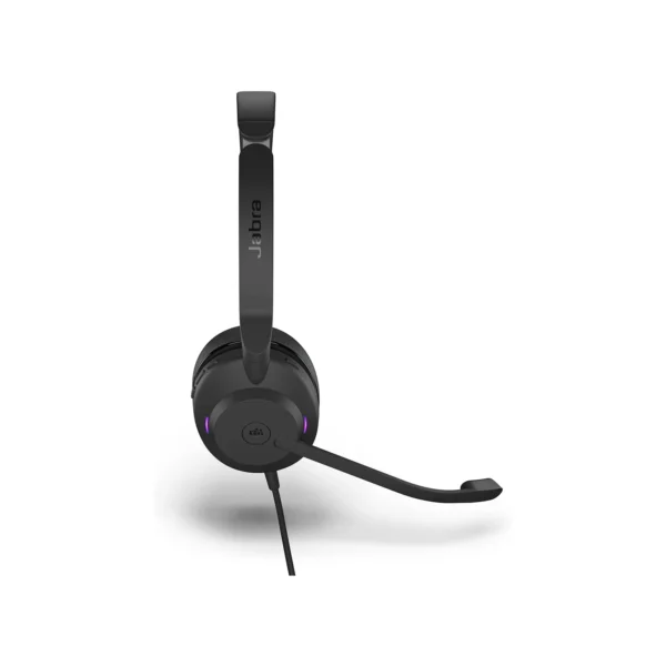 Jabra Evolve2 30 Wired Dual-Ear Headphones with Microphone for Work, USB-A & USB-C, Microsoft Teams Certified